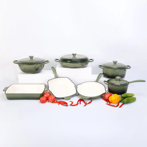 Sauteuses carrées <span class=keywords><strong>émaillée</strong></span>s de 30cm en <span class=keywords><strong>fonte</strong></span> écologique et non toxique pour four à steak et cuisinière - Product Image 6