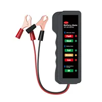 Verificador de bateria 12 volts bm310, analisador digital de led indicador de teste de voltagem para motocicleta e carro alternativo