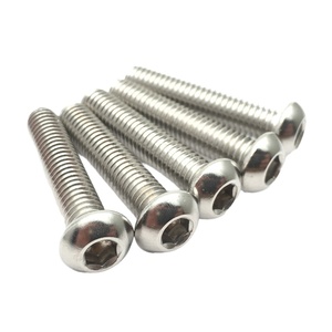 สกรูหัวหกเหลี่ยมทองเหลืองคุณภาพสูงแบบธรรมดา ลดราคาพิเศษ หัวกลมครึ่งวงกลม M2m8 - Product Image 1