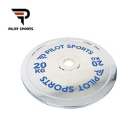 Pilot Sports Factory vente directe logo personnalisé plaques d'haltères disques de compétition plaque de poids calibrée pour bar
