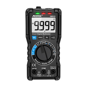 Mestek — multimètre numérique LCD, comptage à 9999 points, testeur de résistance à tension AC ou DC, multimètre de continuité de fréquence - Product Image 2
