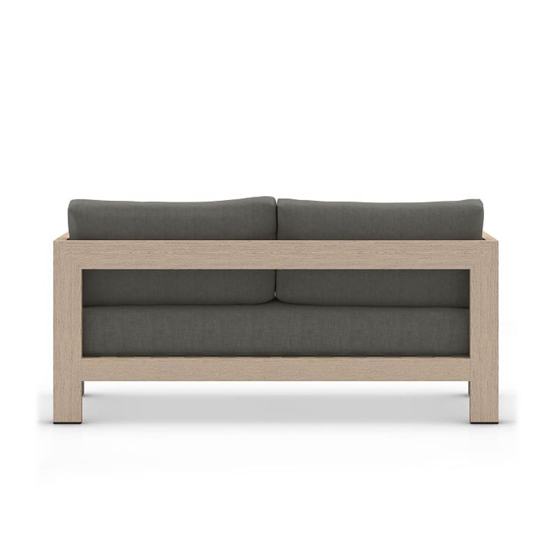 Leisure Durable Furnitures House Modern Style Teak Wood 2 Seater Sofa Small Contemporary Sofas