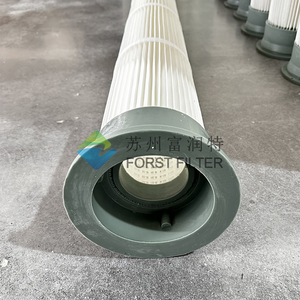 Forst Công Nghiệp Nhà cung cấp hàng đầu tải PU Top Polyester + PTFE nhựa bên trong lưới xếp li túi lọc Cartridge - Product Image 3