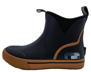 Botas impermeables de neopreno para exteriores con forro transpirable Botas de lluvia antideslizantes para el tobillo Pesca Navegación con punta de acero Característica - Product Image 4