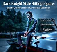 Figurine Joker assise, ornement de tableau de bord de voiture, modèle de collection pour bureau, figurine décorative pour intérieur de véhicule et maison, cadeau