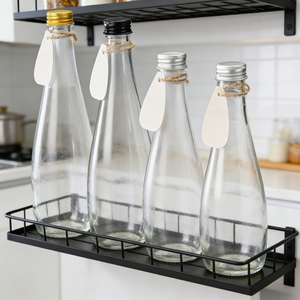 Bouteille en <span class=keywords><strong>verre</strong></span> transparente épaisse de haute qualité pour whisky, brandy, vodka, <span class=keywords><strong>rhum</strong></span>, spiritueux, 500 ml, bouteille de stockage durable et scellée - Product Image 4