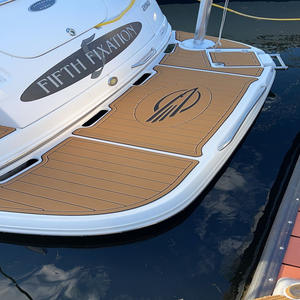 Plancher en teck EVA pour yachts et bateaux, modèle 2012 Chaparral 216, très vendu, installation facile par clic, design moderne, application extérieure - Product Image 2