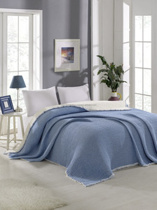 ผ้าห่มผ้ามัสลิน100% ผ้าฝ้ายหนา160x220ซม. 62x86นิ้วผ้าห่มคอตตอน - Product Image 3