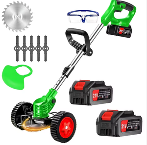 21V 4.0Ah Battery-Powered Industrial Cordless Lawn Trimmer 3-in-1 Weed Wacker Grass Cutter <b>Garden</b> Pruner <b>String</b> Metal S-115 Batt - Product Image 1