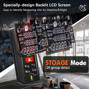 Laser-Entfernungsmesser Laser-Messgerät 100m/328ft Digitales Laser-Messwerkzeug Entfernungsmesser für Ingenieurmessungen - Product Image 5