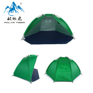 Tente de camping d'extérieur Polar Tiger 180T en polyester taffetas enduit argenté, ouverture automatique rapide, coupe-vent, quatre saisons - Product Image 1