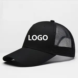 OEM Logo özel logo klasik yüksek kaliteli kamyon kapağı örgü beyzbol Snapback Unisex ayarlanabilir boyutu spor rahat kap şoför şapkası