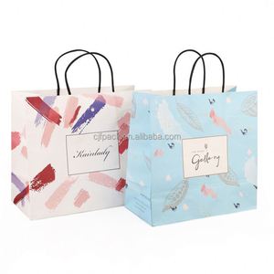 Custom Logo <b>Biodegradable</b> Recyclable Kraft <b>Paper</b> Shopping Bags with Flexiloop Handle for Promotion and Gift Use - Product Image 3