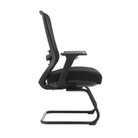Chaise de bureau ergonomique moderne en maille avec hauteur réglable et base pivotante pour la maison/le bureau