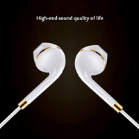 Pas cher Casque Filaire Haute Qualité Oreille Casque-Blanc 3.5mm
