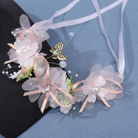 Diadème de mariée en cristal fait à la main, élégante couronne de poudre pour femmes et enfants, accessoires de mariage avec des perles