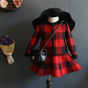 Kids Evening Wear Clothing From India Online Baby Sweater Design For Knitting Apparels T-Shirt And Plaid Skirt