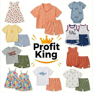 Traje de Verano Delgado para Niños con Protección Solar, Conjunto Transpirable de 2 Piezas (Cárdigan y Pantalones Cortos), Varios Estilos, Venta al por Mayor, Envío Aleatorio, China - Product Image 1
