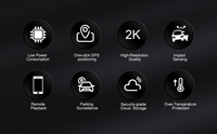 Nouvelle caméra embarquée 4G à double objectif 2K + 1080P sans écran, caméra de voiture avec suivi GPS, localisation, vitesse, contrôle par application, SIM DVR
