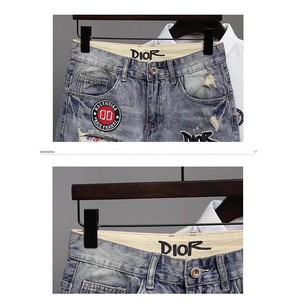 Shorts in Denim da Uomo Taglie Forti Stile Vintage <span class=keywords><strong>Hip</strong></span> <span class=keywords><strong>Hop</strong></span> Casual Estivo <span class=keywords><strong>Abbigliamento</strong></span> all'Ingrosso - Product Image 5