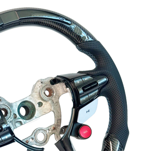 Volante Deportivo de Fibra de Carbono Negra con Soporte para Pantalla LED para Hyundai Elantra <span class=keywords><strong>N</strong></span> I30N I20N Kona <span class=keywords><strong>N</strong></span> 2019-2025 - Product Image 5