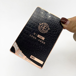Fabrieks prijs metalen cadeaukaart roségoud metalen kaart roestvrij staal blanco visitekaartje voor zakelijk cadeau bedrijfsgeschenk - Product Image 1
