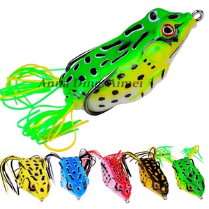 Làm bằng tay ếch thu hút bao bì cá lóc ếch Mini mồi <span class=keywords><strong>spinner</strong></span> Topwater Mồi Nhân Tạo mềm ếch thu hút câu cá để bán - Product Image 6