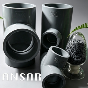 Conexión en T de CPVC de Grado Industrial, Superficie Lisa, PN16, Resistente a la Corrosión por Presión, Accesorio para Tuberías Químicas - Product Image 2