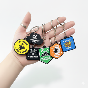 Có được móc khóa PVC tùy chỉnh cá nhân của riêng bạn được làm từ cao su mềm và vận chuyển trực tiếp từ nhà máy của chúng tôi - Product Image 2