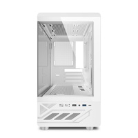 Caja de Ordenador para Juegos AntarcChill, Micro ATX, Audio HD, USB 3.0, Vidrio Templado, con Tipo-C, Blanca, Torres, Chasis de Servidor