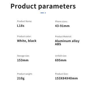 L18s 2023 nuevo estabilizador <span class=keywords><strong>de</strong></span> cardán <span class=keywords><strong>de</strong></span> teléfono inteligente <span class=keywords><strong>de</strong></span> un solo eje <span class=keywords><strong>de</strong></span> mano con aplicación LED trípode <span class=keywords><strong>de</strong></span> mano Gimble para Vlog - Product Image 6