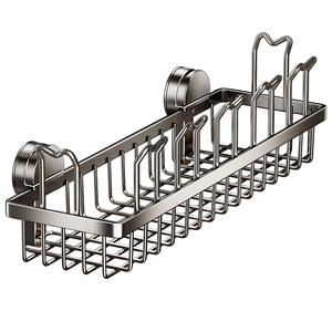 Séchoir à ventouse rectangulaire pour balcon, résistant à la rouille, avec crochets, pour le séchage des vêtements, des chaussures et des oreillers sur rebord de fenêtre ou garde-corps - Product Image 1
