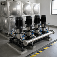 Équipement d'alimentation en eau à pression constante à fréquence variable sans pression négative, productivité de 5000 L/heure, osmose inverse, garantie 1 an