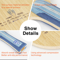 Lame de tennis de table LOKI K5, 5 plis de bois pur, lame de ping-pong professionnelle pour le contrôle, pour les joueurs débutants et amateurs, entraînement