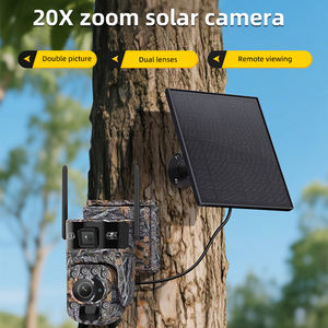 Cámara de Caza de Camuflaje de 8MP y 20X, Lente Dual, Visión Nocturna, Seguridad, PTZ, Inalámbrica, con Batería Solar, para Exteriores - Product Image 2