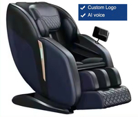 Silla de Masaje de Alta Calidad 2026 para Cuerpo Completo, Silla de Masaje de Gravedad Cero, con Calefacción, Masaje de Pies, Modos Automáticos, Pantalla Táctil, Color Naranja