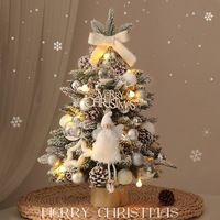 Set de Árbol de Navidad, Adorno de Escritorio para el Hogar, Diseño Creativo Famoso en Internet, Novedad 2026, Miniatura Decorativa DIY de PET