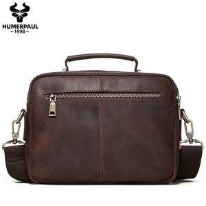 Zorerpaul — <span class=keywords><strong>Mini</strong></span> sac en cuir véritable pour homme, sacoche décontractée à bandoulière, sac de voyage - Product Image 2