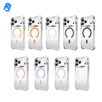 Coque de téléphone souple en TPU intégral, anti-chute, antichoc, avec protection magnétique pour iPhone Samsung
