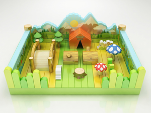 Thiết kế mới Inflatable trở ngại công viên nhỏ thương mại Nhà bị trả lại với quạt gió và bộ dụng cụ sửa chữa cho các sự kiện đội - Product Image 4