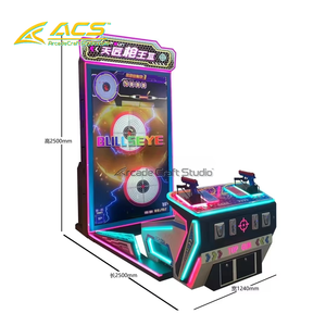 Machine de <span class=keywords><strong>jeu</strong></span> d'arcade à monnayeur ACS, simulateur vidéo de tir à 3 pistolets Top Gun, écran LCD HD 85 pouces, pour deux joueurs, en métal - Product Image 2