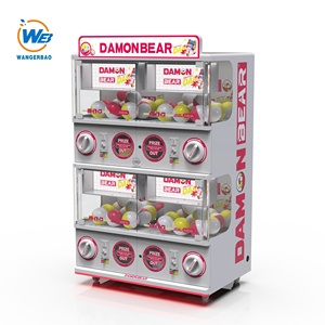 Wangerbao Fun - Macchina Distributrice di Giocattoli a Capsule Gacha/Gachapon con 4 Armadietti Personalizzabili e Slot per Monete, Attrezzatura per Sala Giochi/Divertimento - Product Image 1