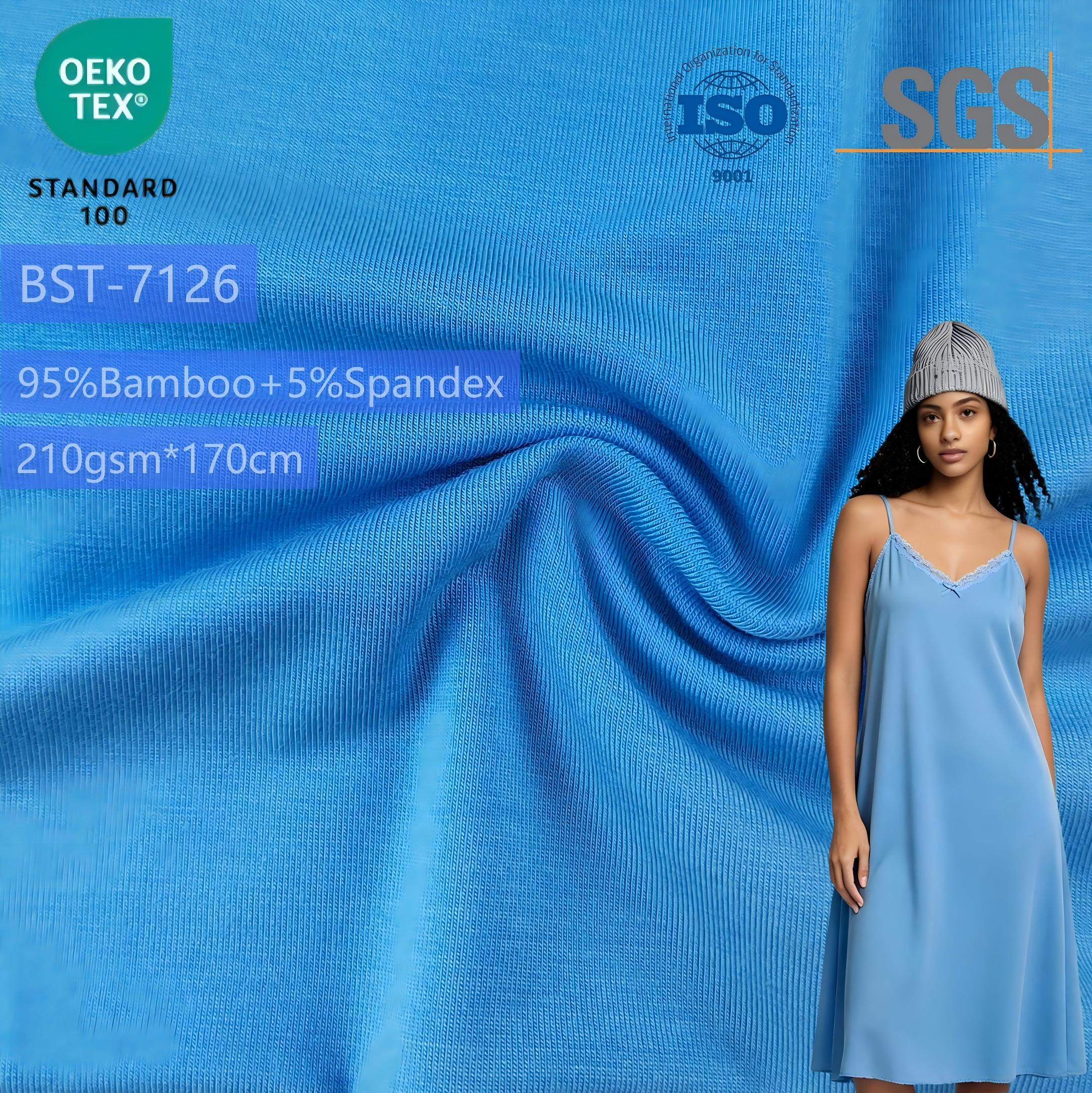 95% Bamboo Rayon 5%Spandex Fabric for T-shirts