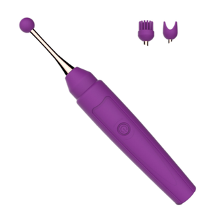 Pluma vibradora de silicona para masturbación femenina, pluma para orgasmo de vibración fuerte de 10 frecuencias, palo de masaje eléctrico, punto estimulante del clítoris - Product Image 6