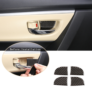 Para Toyota <span class=keywords><strong>Corolla</strong></span> <span class=keywords><strong>2014</strong></span>-2018, Accesorios Interiores Automotrices de Fibra de Carbono Suave, Kits de Cubiertas Decorativas - Product Image 4
