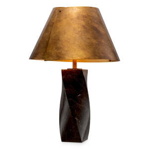 <b>Table</b> <b>Lamp</b> Marble <b>Base</b> Gold Shade LED Light Source E27 Bulb Switch Control Eco Friendly Modern Designer Style - Product Image 1