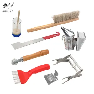 8 Pcs Bienenzucht Werkzeug Set Verwalten Bee Ausrüstung Imker Werkzeuge Catcher Hive Tool Kits Garten Liefert