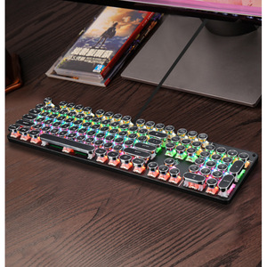 สกายลุง เอชเจเค 920 คีย์บอร์ดแบบมีสาย 104 คีย์ RGB แบ็คไลท์สำหรับเล่นเกมขนาดเต็มป้องกันการโกสต์ติ้ง - Product Image 3