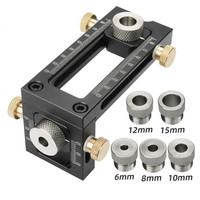 Poinçon pour armoire de lit 2 en 1, localisateur de perforateur de perçage à tête plate Oblique croisée, localisateur de gabarit de cheville de vis