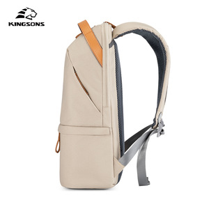 Kingsons Men's <b>Backpack</b> Nylon Lightweight Large Capacity Waterproof Commuter Laptop Bag Gray <b>Black</b> Blue Off White 20-35L - Product Image 3